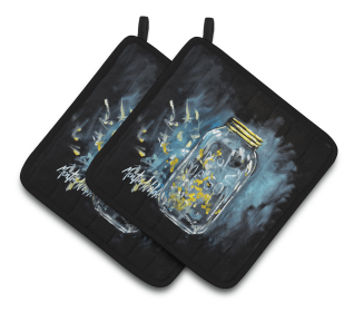 Lightning Bugs Pair of Pot Holders