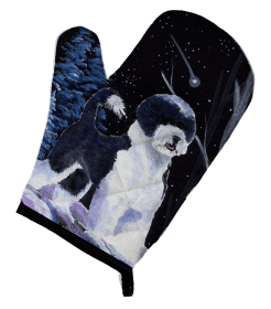 Starry Night Portuguese Water Dog Oven Mitt