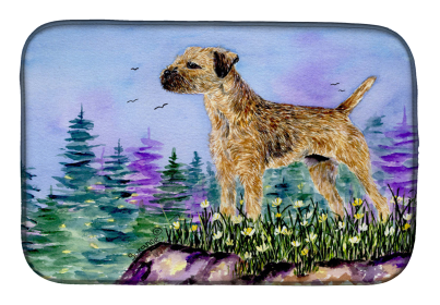 Border Terrier Dish Drying Mat