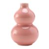 3.4oz Pink Small Wine Jug Gourd Ceramic White Wine Jar Antique Style Empty Flask Flagon