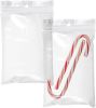 Pack of 100 Poly Bags with Hang Hole 5 x 7 Clear Poly Bags 5x7 Resealable Zipper Bags 2 Mil Clear Polyethylene Seal Top Storage Bags for Industrial Fo