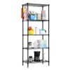 Changeable Assembly Floor Standing Carbon Steel Storage Rack Black