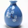 500ml Blue Ceramic Wine Jar Chinese Style Empty Wine Flask Peach Blossom Wine Bottle Small Flagon