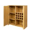 Storage Cabinet, Rattan Cabinet with 2 Adjustable Shelves,Sideboard Buffet Cabinet, wine cabinet,Coffee Bar Cabinet for Living Room