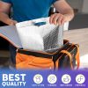 Insulated Thermal Bags for Food 12 x 10 x 9. Metallic Bubble Insulated Bags for Frozen Food 5 Pack. Leakproof Cooler Bags Insulated for Travel. Lightw