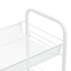 5-Tier Kitchen Trolley White 18.1"x10.2"x41.3" Iron