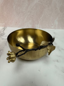 Serving Bowls (Color: Gold, size: large)