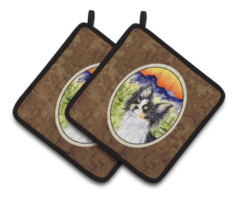 Chihuahua Pair of Pot Holders (size: 7.5 x 7.5)