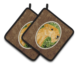 Lakeland Terrier Pair of Pot Holders (size: 7.5 x 7.5)