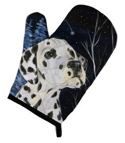 Starry Night Dalmatian Oven Mitt (size: 8.5 x 12)