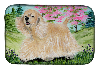 Cocker Spaniel Dish Drying Mat (size: 14 x 21)