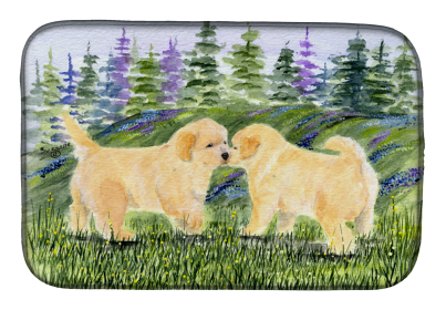 Golden Retriever Dish Drying Mat (size: 14 x 21)