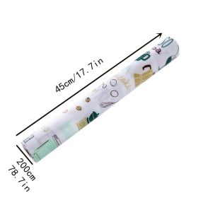 1 Roll; Non-slip Drawer Pad; Cabinet Pad; Moisture-proof Pad Wardrobe Shoe Cabinet Mat Dust-proof Kitchen Oil-proof Waterproof Sticker (Quantity: One Pack)