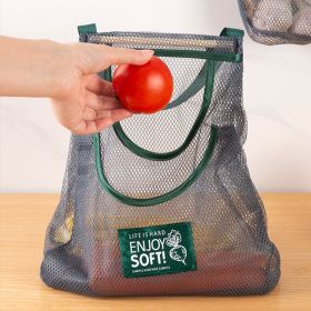 1pc/2pcs; Large Capacity Double Layer Hanging Mesh Storage Bag; Reusable Bags; Fruit And Vegetable Bags (size: 1pc)