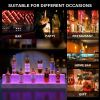 LED Lighted Liquor Bottle Display Shelf, 37 Inch Bar Display Shelf, DIY Illuminated Bottle Shelf with App & Remote Control, 2 Step Freestanding Holdin